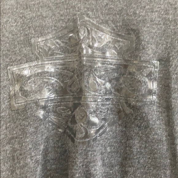 Harley Davidson XL rayon Long sleeve top. - Picture 2 of 6
